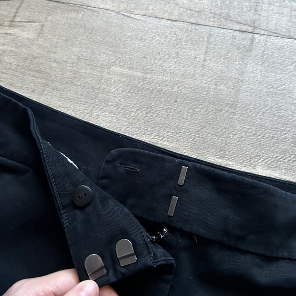 LOFT The Riviera Short Black Scalloped Chino Preppy Summer Retro Shorts Size 18 - Picture 8 of 13